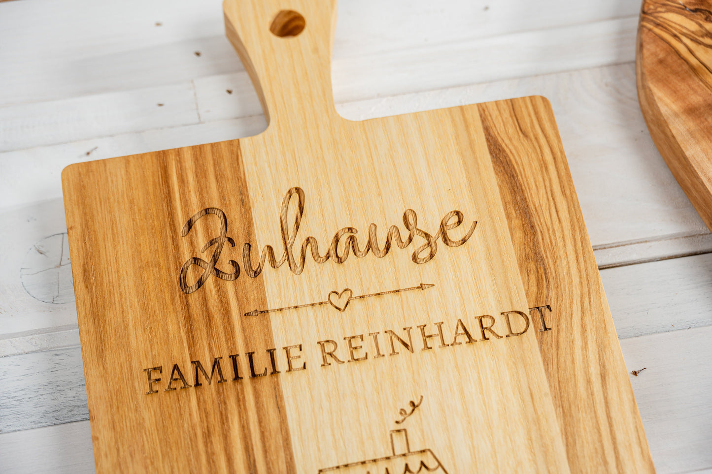 Geschenk Richtfest, Geschenk Einzug Haus, Geschenkidee Hausbau, Einzugsgeschenk, Einweihungsgeschenk, Koordinaten und Familienname, Brett