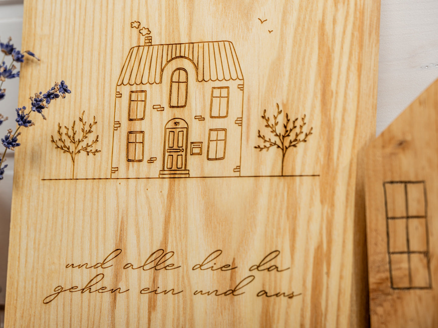 Gott segne dieses Haus, Holzschild, Geschenkidee Richtfest, Geschenk Einzug, Wandbild, Haussegen, Haussegentafel, Holzschild