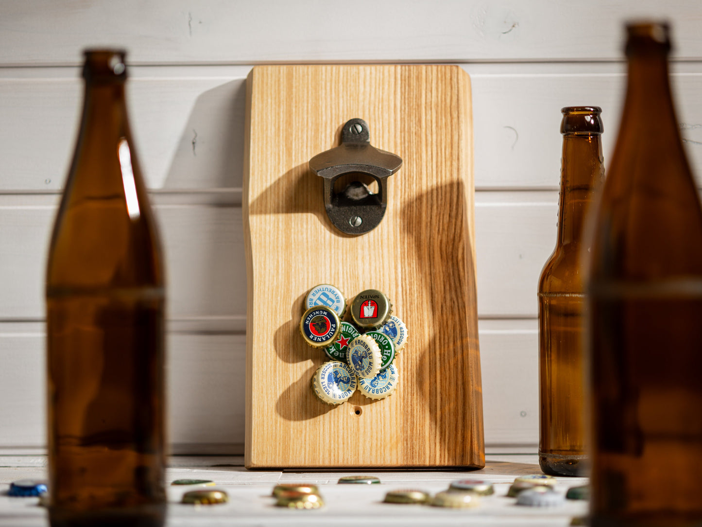 Wandflaschenöffner, Flaschenöffner Wand, Bieröffner, Geschenk für Männer, Vatertagsgeschenk, Grillecke, Öffner Magnet, Weihnachtsgeschenk