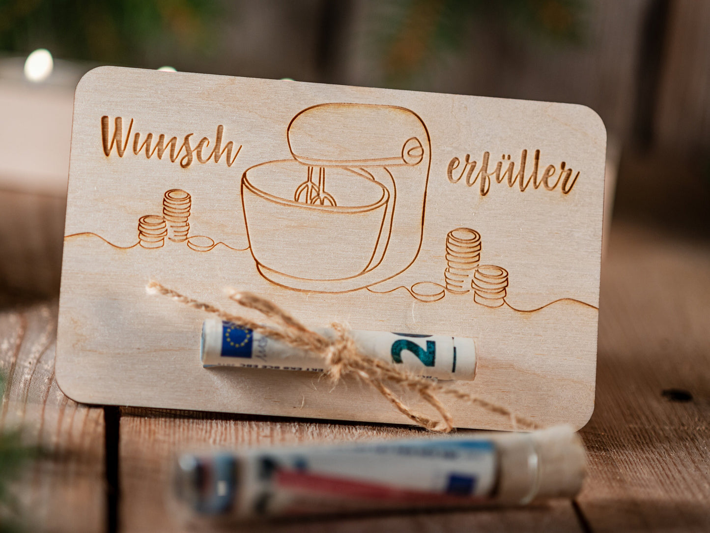 Geldgeschenk Küchenmaschine, Wunscherfüller, Geldgeschenk Mixer, Geld schenken, Gutscheinkarte, Geldgeschenk Weihnachten, Geburtstag