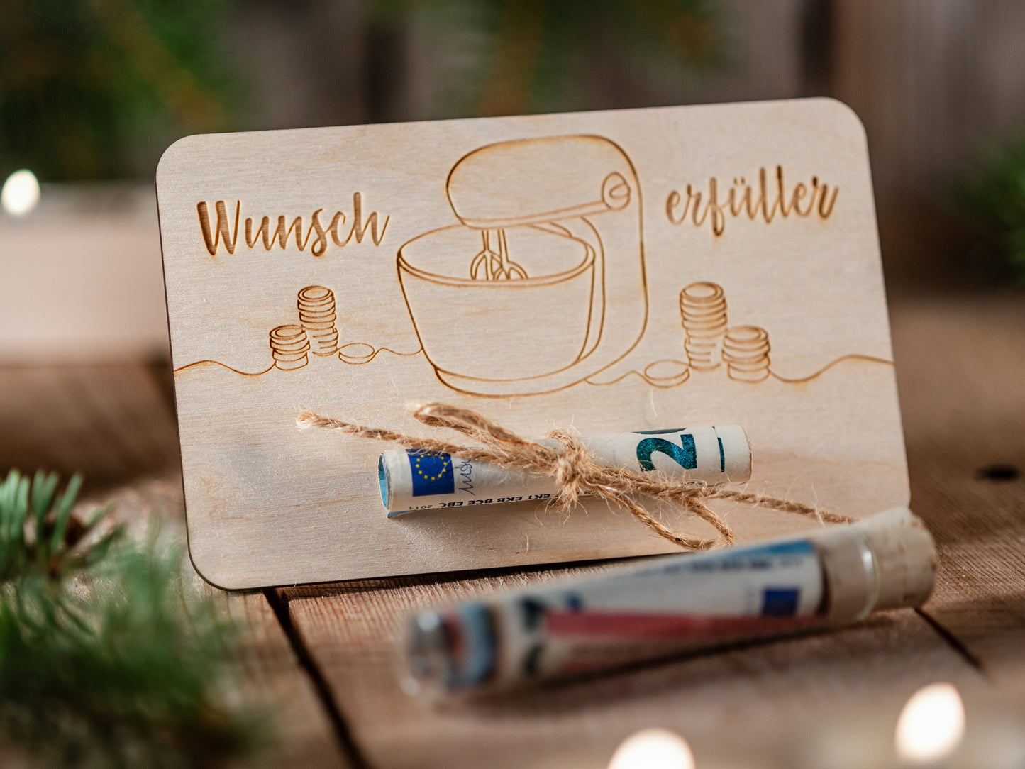 Geldgeschenk Küchenmaschine, Wunscherfüller, Geldgeschenk Mixer, Geld schenken, Gutscheinkarte, Geldgeschenk Weihnachten, Geburtstag
