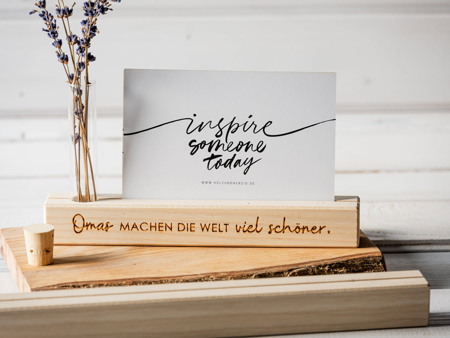 Kartenständer - Geschenk Muttertag, Geschenk für Mama und Oma, Muttertagsgeschenk, Blumenleiste, Fotoleiste, Trockenblumenständer