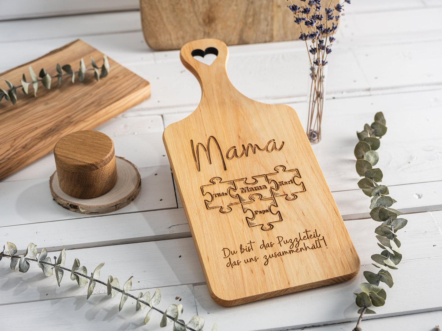 Geschenk Mama Puzzleteil, Muttertagsgeschenk Puzzle, Geschenk Mutter, Geburtstagsgeschenk Mama, personalisiertes Holzschild, Zusammenhalt