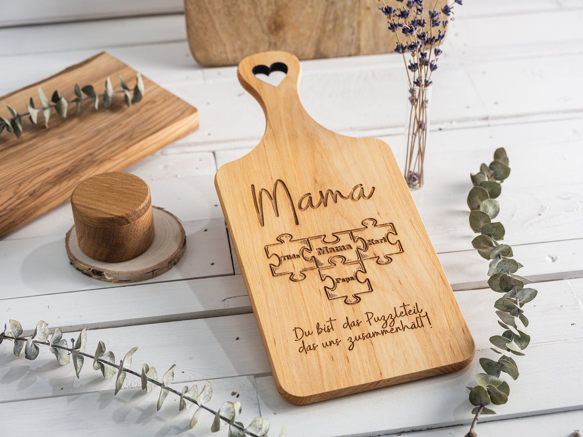 Geschenk Mama Puzzleteil, Muttertagsgeschenk Puzzle, Geschenk Mutter, Geburtstagsgeschenk Mama, personalisiertes Holzschild, Zusammenhalt