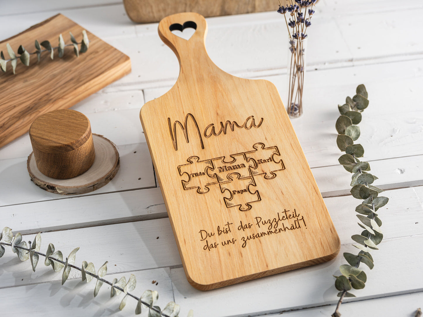 Geschenk Mama Puzzleteil, Muttertagsgeschenk Puzzle, Geschenk Mutter, Geburtstagsgeschenk Mama, personalisiertes Holzschild, Zusammenhalt