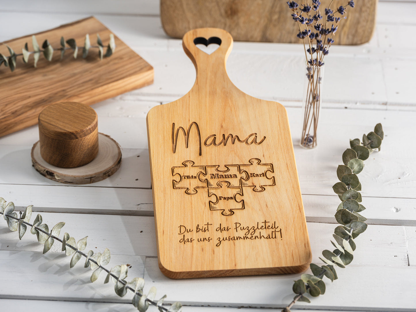 Geschenk Mama Puzzleteil, Muttertagsgeschenk Puzzle, Geschenk Mutter, Geburtstagsgeschenk Mama, personalisiertes Holzschild, Zusammenhalt