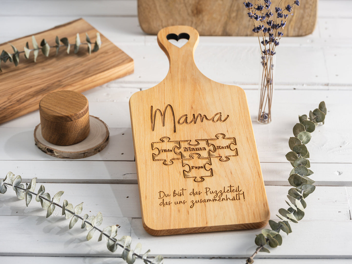 Geschenk Mama Puzzleteil, Muttertagsgeschenk Puzzle, Geschenk Mutter, Geburtstagsgeschenk Mama, personalisiertes Holzschild, Zusammenhalt