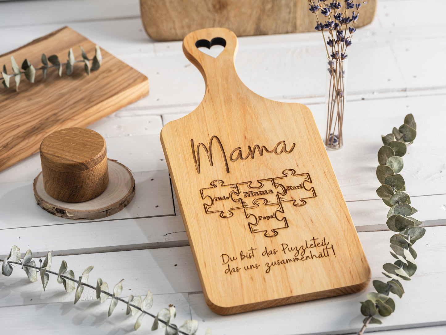 Geschenk Mama Puzzleteil, Muttertagsgeschenk Puzzle, Geschenk Mutter, Geburtstagsgeschenk Mama, personalisiertes Holzschild, Zusammenhalt