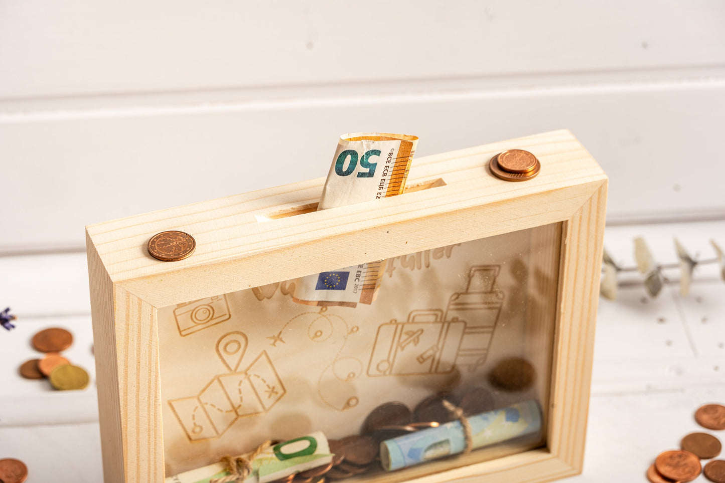 Geldgeschenk Hochzeit, Hochzeitsgeschenk Geld, Hochzeitsgeschenk Holz, Geldgeschenk Polterabend, Erinnerungskiste, Scherben voller Glück