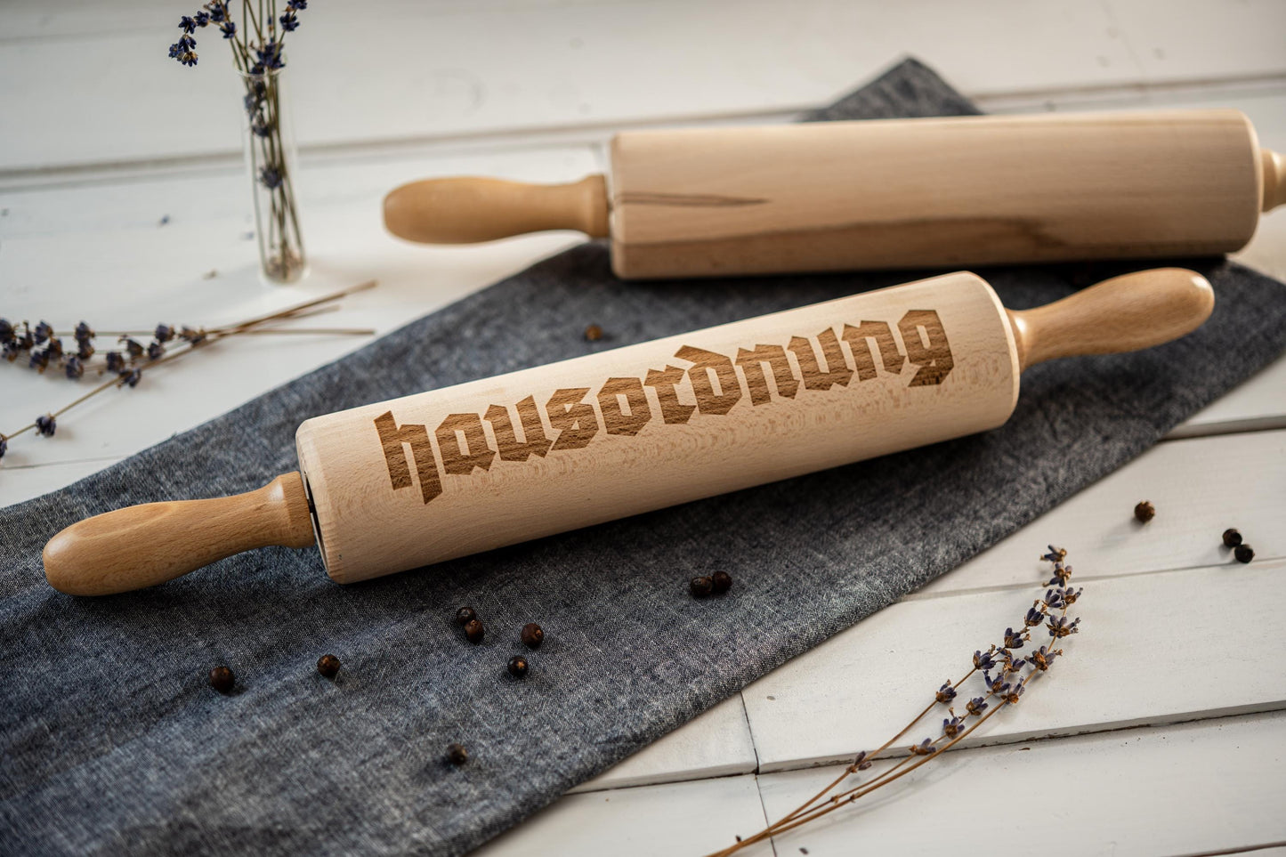 Teigrolle Hausordnung | Spaßgeschenk | Nudelholz | Wellholz | Hausordnung | Backen Geschenk | Geschenk Backen | Backen personalisiert