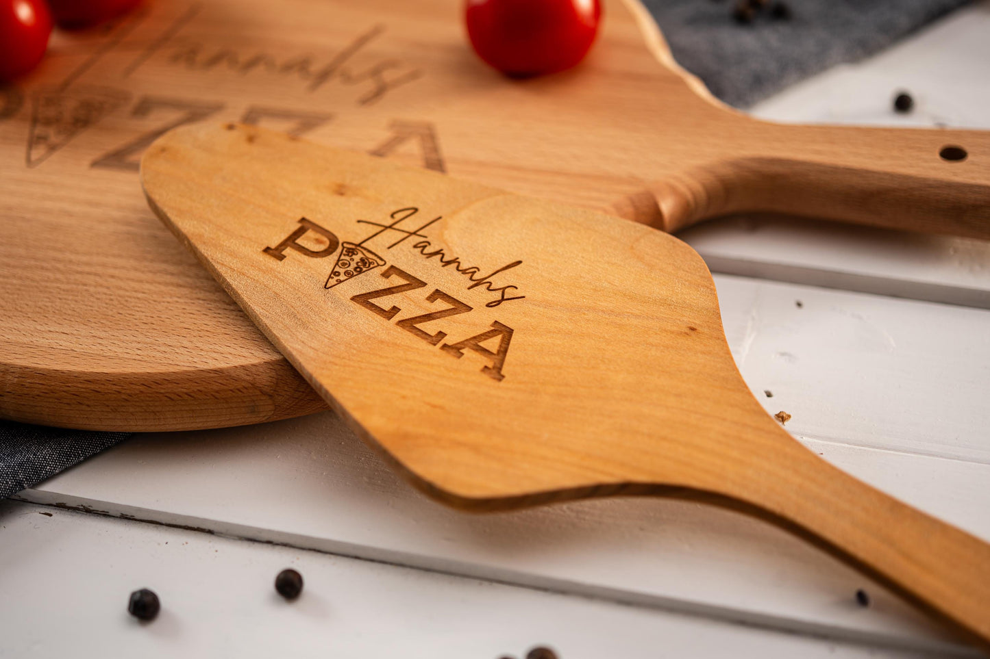 Pizzaheber, Pizzaschaufel personalisiert, Pizzabäcker, Pizzateller, Wunschgravur, Pizzageschenk, Tortenheber, Kuchenheber, Pizzagadget