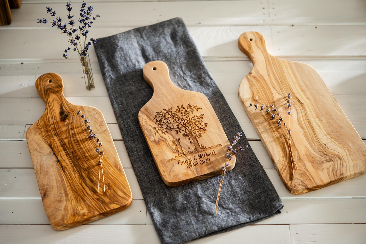 Personalisiertes Schneidebrett, Geschenk zur Hochzeit, Lebensbaum, Name und Hochzeitsdatum, Geschenk für Paare, Geschenk Hochzeitstag
