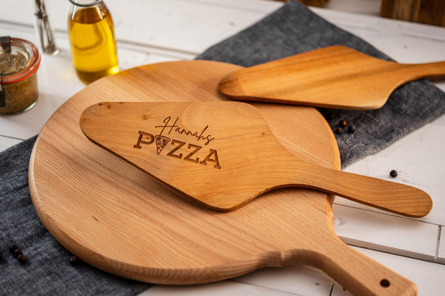 Pizzaheber, Pizzaschaufel personalisiert, Pizzabäcker, Pizzateller, Wunschgravur, Pizzageschenk, Tortenheber, Kuchenheber, Pizzagadget
