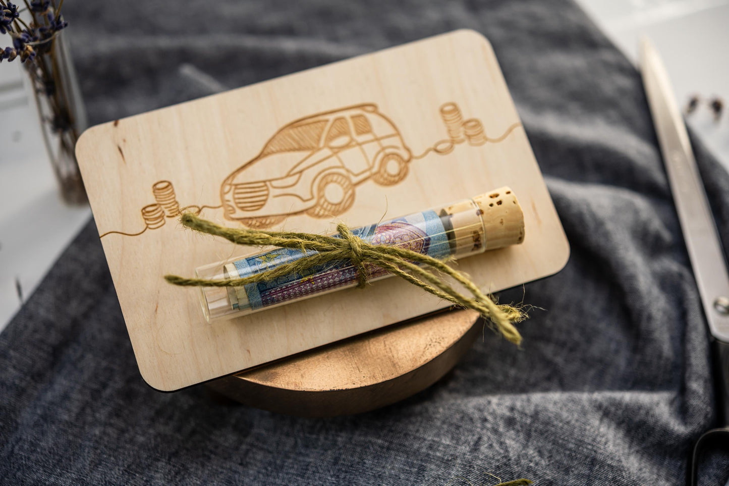 Geldgeschenk Auto, Geld Führerschein schenken, Wunscherfüller, Führerschein, Tankgutschein, Autoführerschein, 18. Geburtstag, Spritgutschein