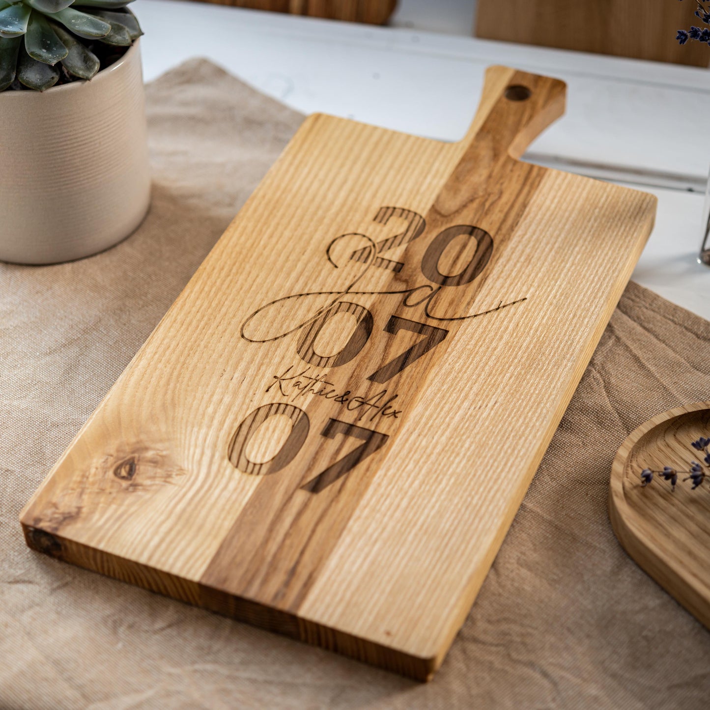 HOLZBRETT "JA" + Hochzeitsdatum, personalisiertes Hochzeitsschild, Holzschild Hochzeitstag, Jahrestag, Geschenk Brautpaar, Hochzeitsgeschenk