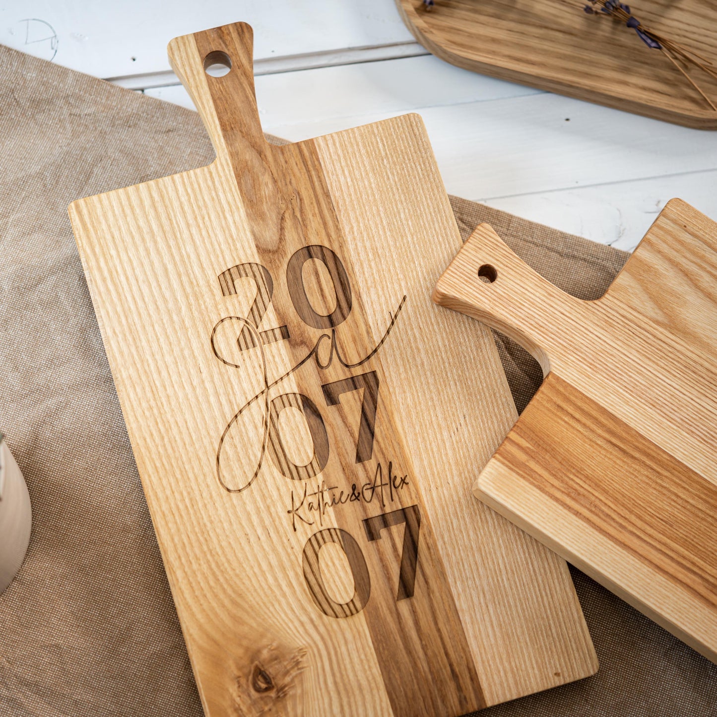 HOLZBRETT "JA" + Hochzeitsdatum, personalisiertes Hochzeitsschild, Holzschild Hochzeitstag, Jahrestag, Geschenk Brautpaar, Hochzeitsgeschenk