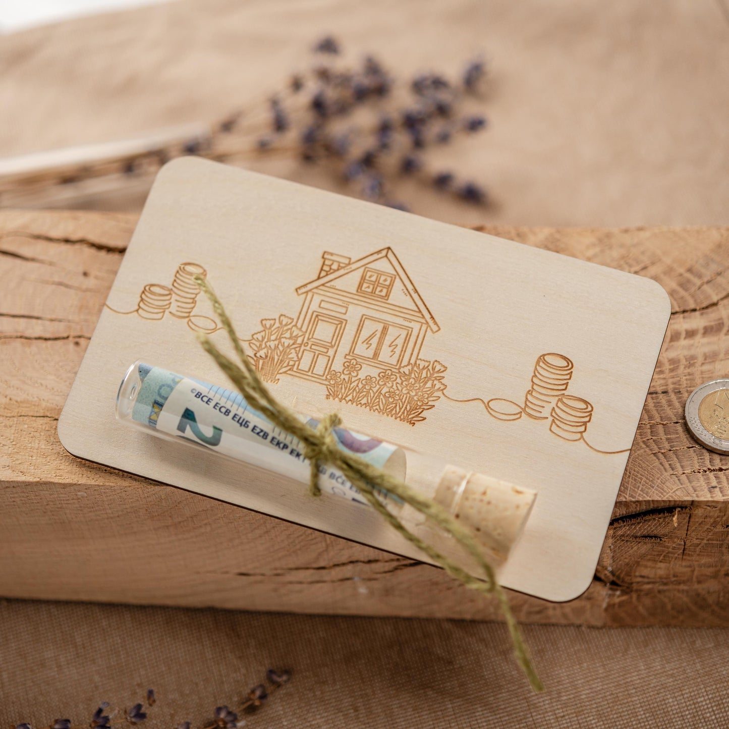 Geldgeschenk Richtfest, Geschenk Hausbau, Geld schenken Einzug, Gutschein Hausbau, Gastgeschenk