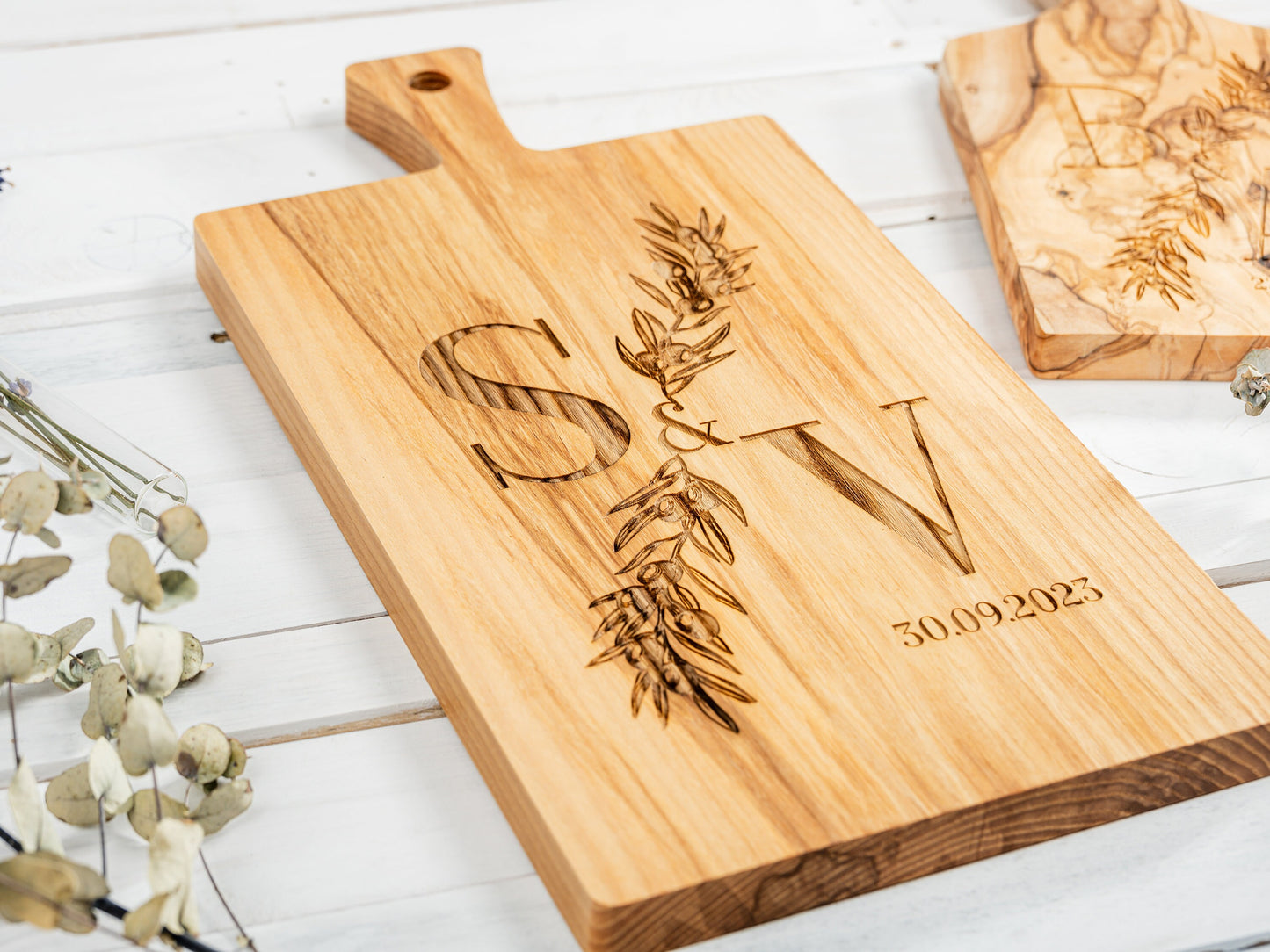 Geschenk Brautpaar, personalisiertes Hochzeitsgeschenk, Geschenkidee Silberhochzeit, Goldene Hochzeit, Hochzeitsdatum, Brett Hochzeit