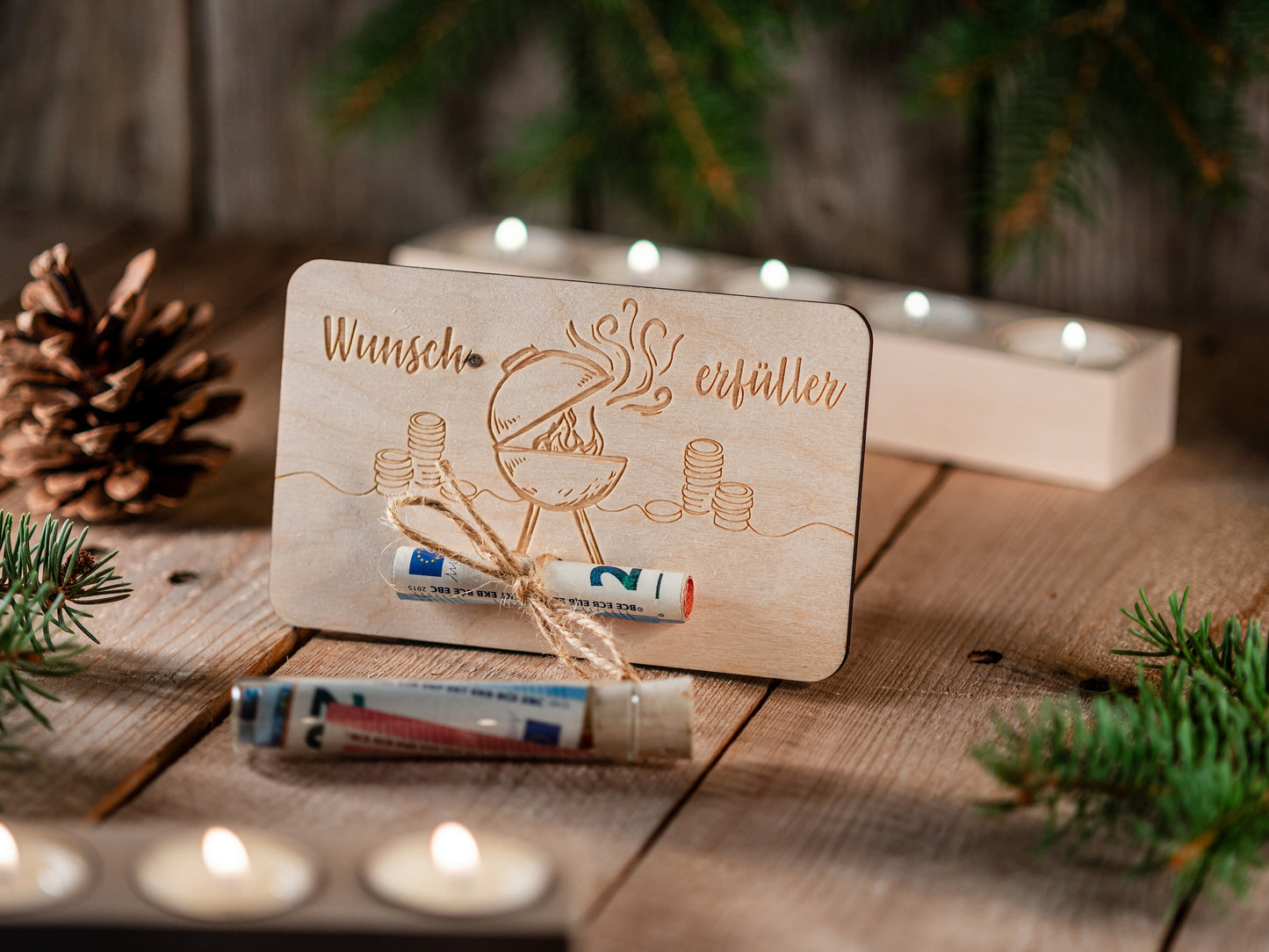 Geldgeschenk Grill, Gasgrill, Wunscherfüller, Geldgeschenk Grillecke, Geld schenken, Gutscheinkarte, Geldgeschenk Weihnachten, Geburtstag