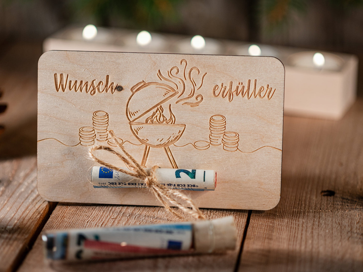 Geldgeschenk Grill, Gasgrill, Wunscherfüller, Geldgeschenk Grillecke, Geld schenken, Gutscheinkarte, Geldgeschenk Weihnachten, Geburtstag