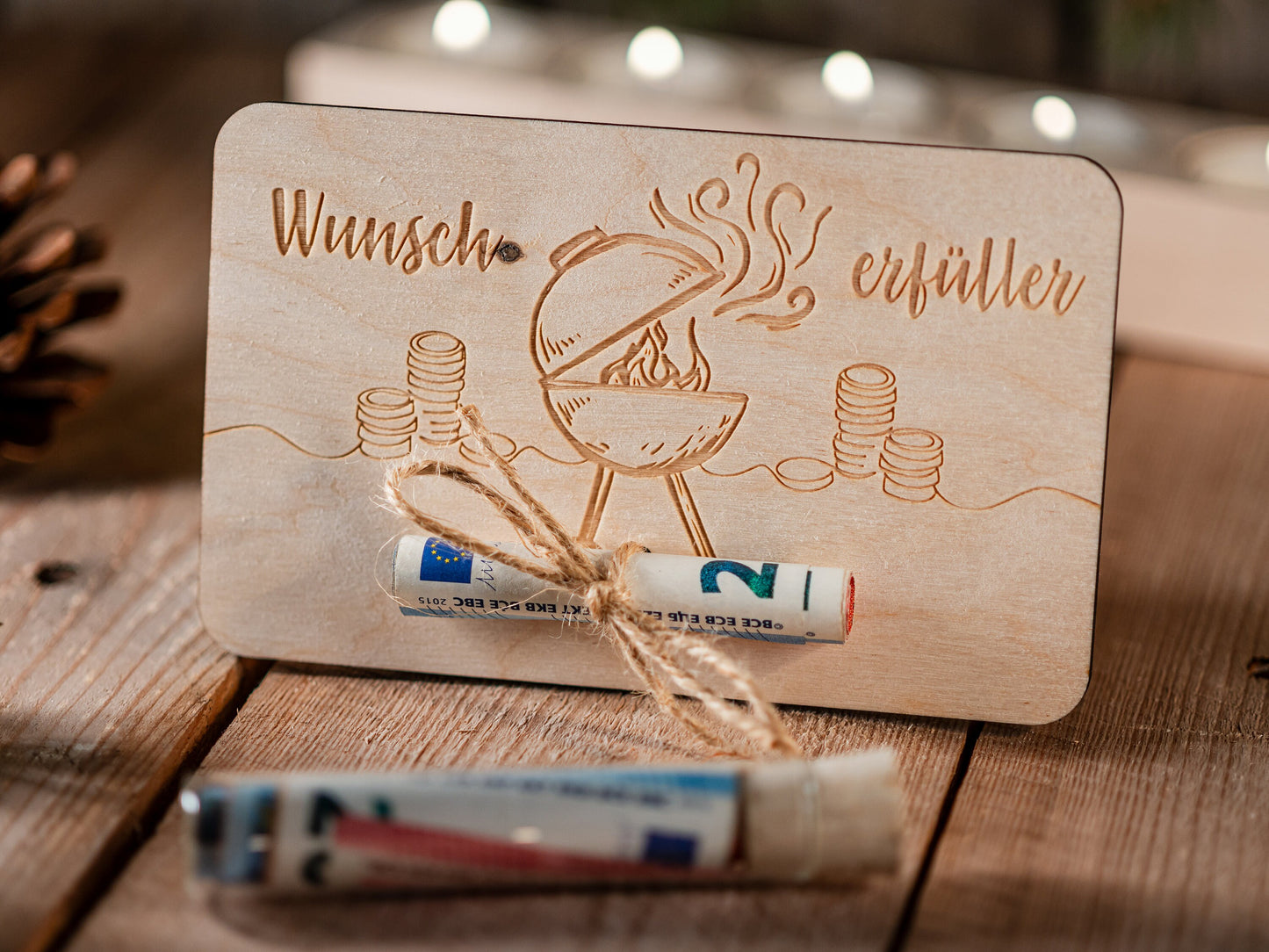 Geldgeschenk Grill, Gasgrill, Wunscherfüller, Geldgeschenk Grillecke, Geld schenken, Gutscheinkarte, Geldgeschenk Weihnachten, Geburtstag