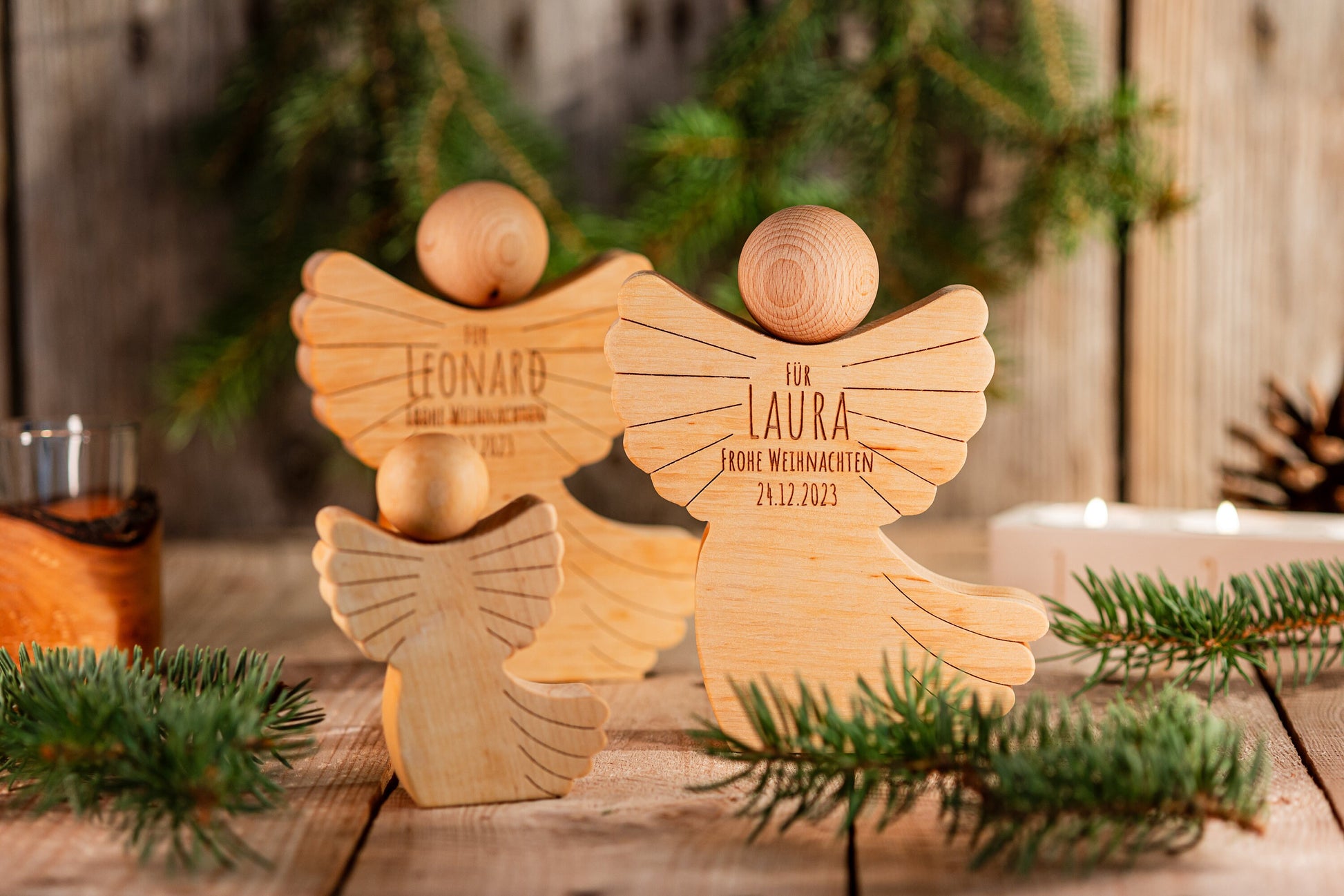 Weihnachtsengel aus Holz, Geldgeschenk zu Weihnachten, Weihnachtsgeschenk Enkel und Kinder, Engel aus Holz, Schutzengel, Engel aus Holz