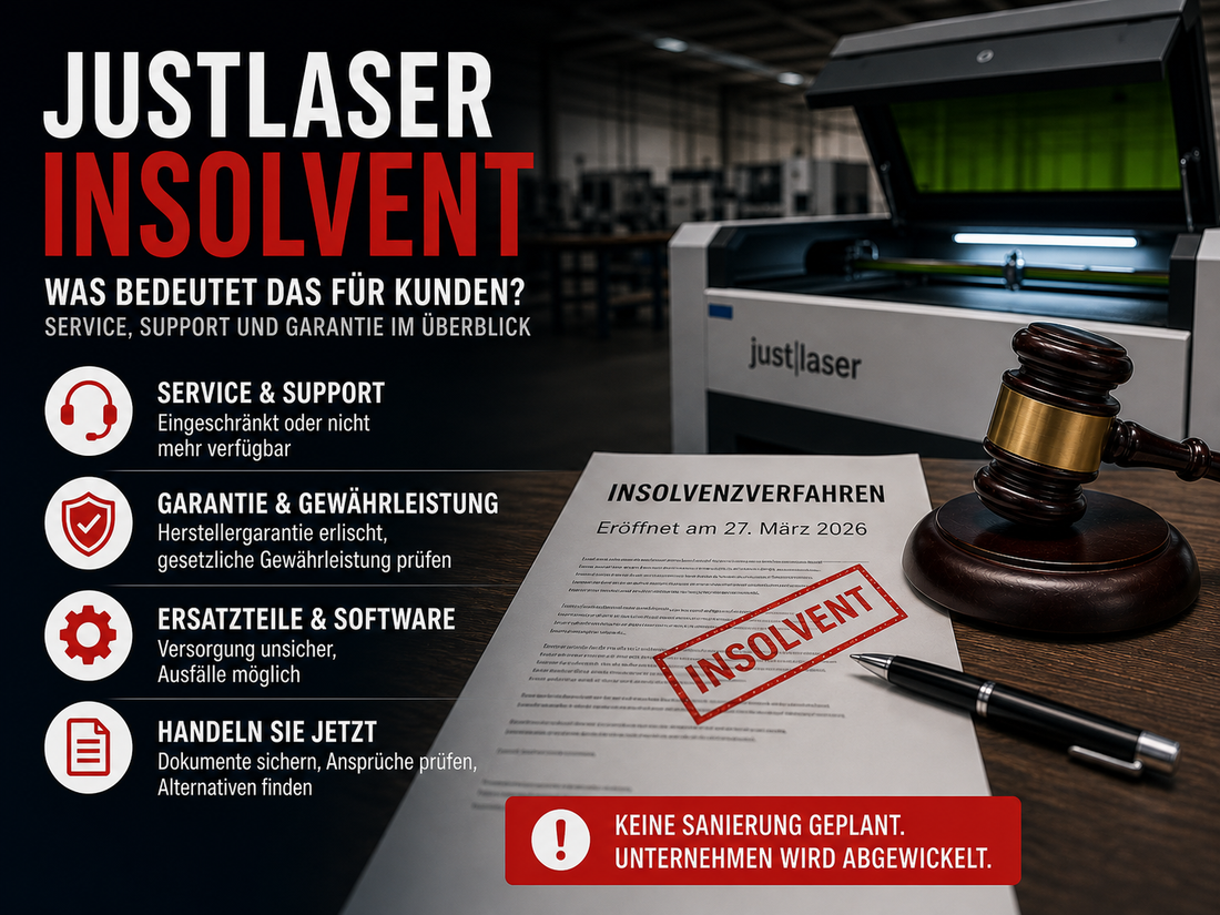 Laserhersteller JustLaser ist insolvent