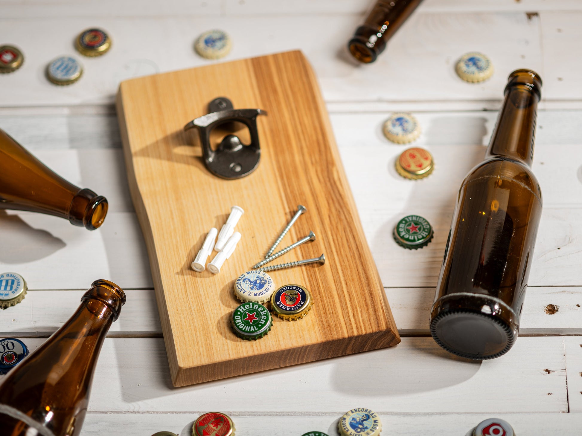 Wandflaschenöffner, Flaschenöffner Wand, Bieröffner, Geschenk für Männer, Vatertagsgeschenk, Grillecke, Öffner Magnet, Weihnachtsgeschenk