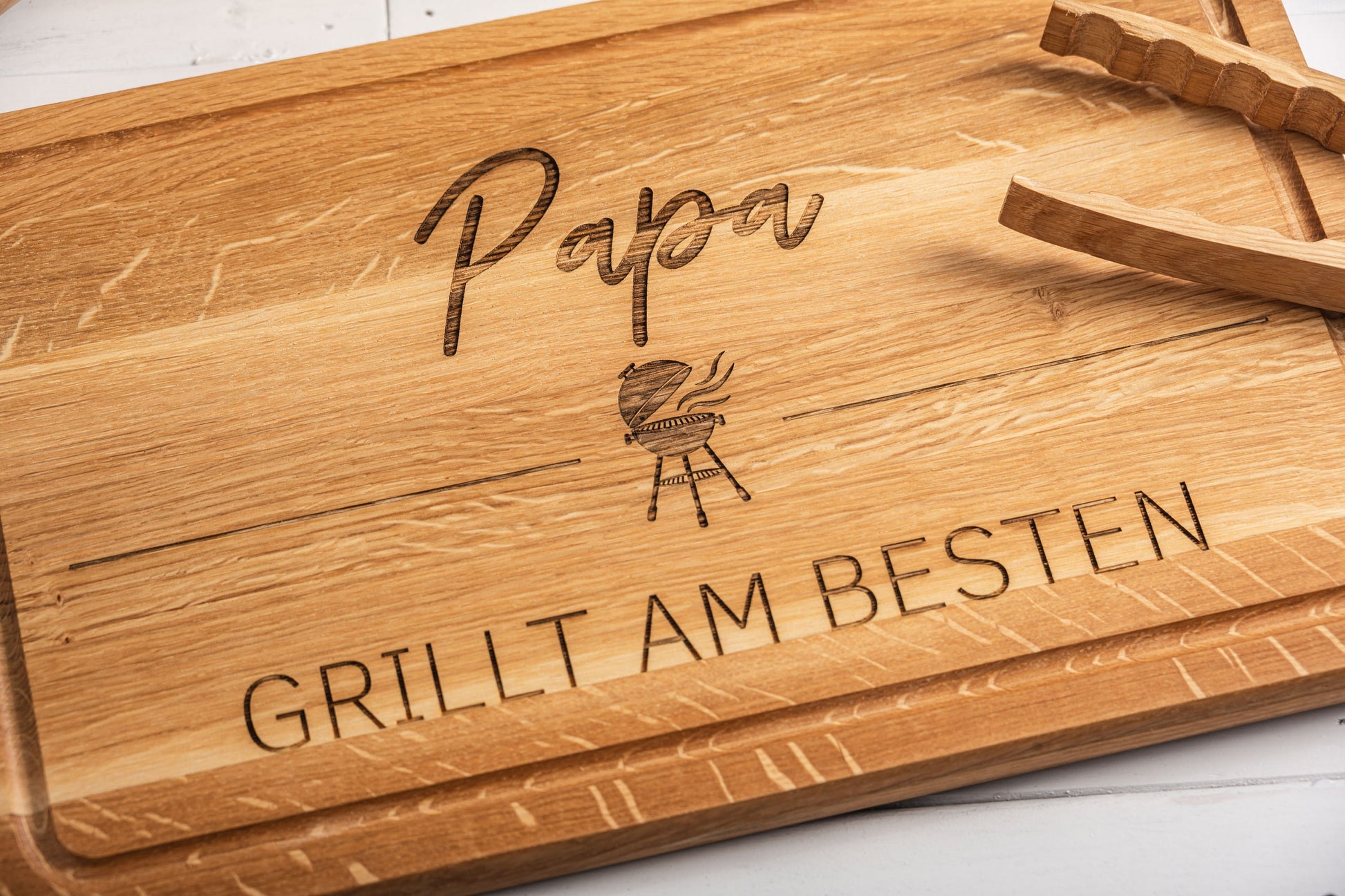 Personalisiertes Schneidebrett / 40x25 cm / Grillen / Grillbrett / Geschenk für Männer / Geschenk Papa / Grillbrett personalisiert / Kochen