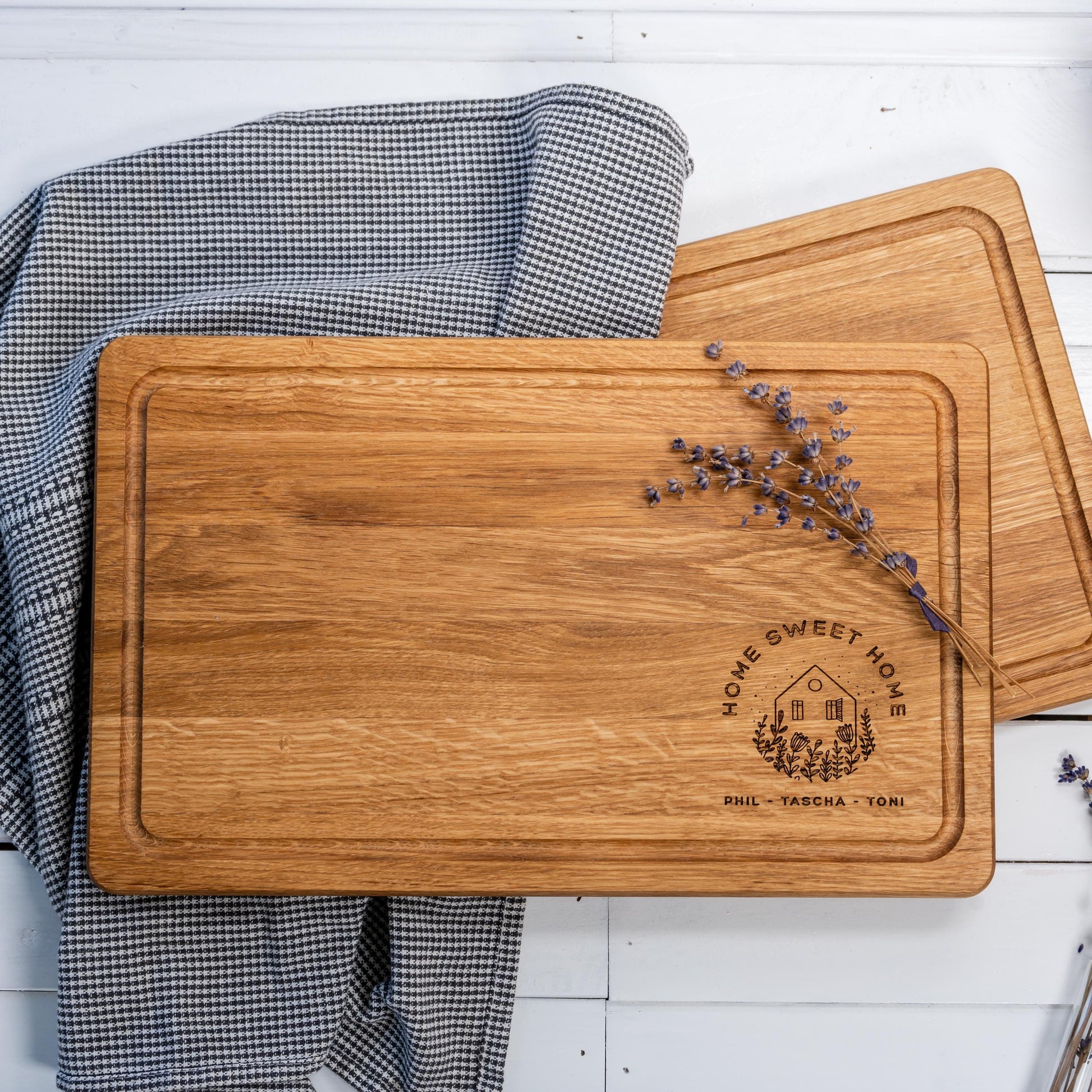 Geschenk Einzug Schneidebrett
