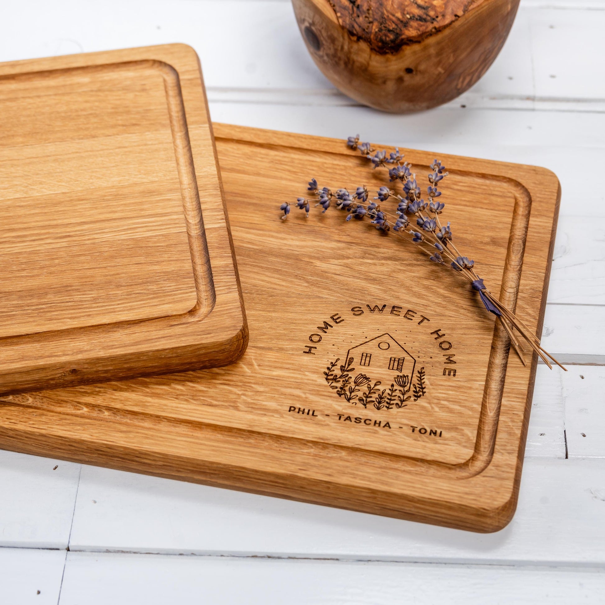 Geschenk Einzug Schneidebrett