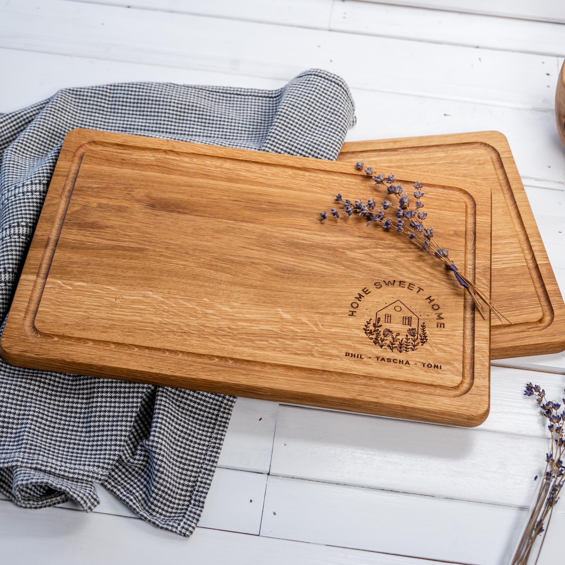 Geschenk Einzug Schneidebrett