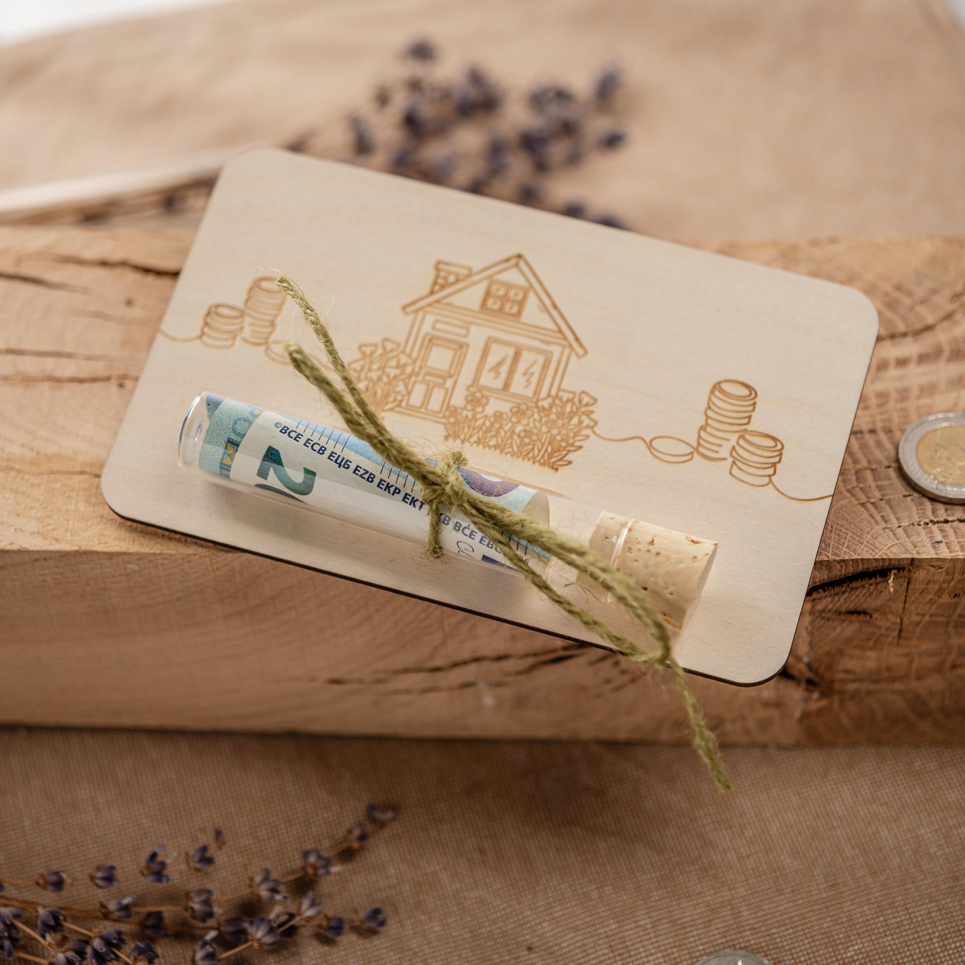 Geldgeschenk Richtfest, Geschenk Hausbau, Geld schenken Einzug, Gutschein Hausbau, Gastgeschenk