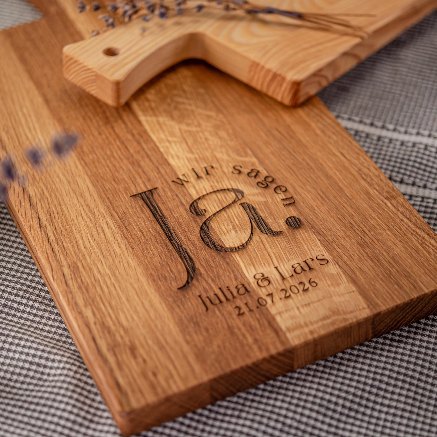 Schneidebrett Hochzeit, Wir sagen JA, Holzbrett Hochzeitstag, personalisiert, Hochzeitsgeschenk, Geschenk Brautpaar, Geldgeschenk Hochzeit